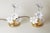 Hollywood Regency Italian Murano Glass and Gold Plate Table Lamps, 1980s, Set of 2 For Sale - Image 6 of 12