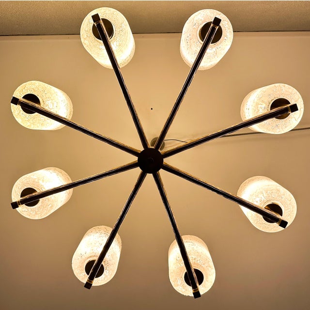 Vintage Chandelier attributed to Angelo Brotto for Esperia, 1970s For Sale - Image 6 of 12