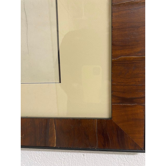 Mid-Century Charcoal on Paper Framed Male Nude Study. For Sale - Image 4 of 9