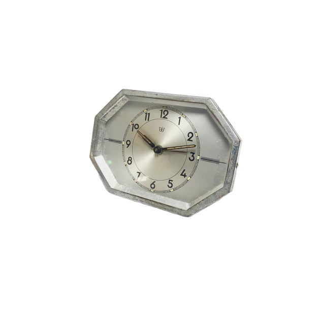 Art Deco German Clock, 1930s For Sale - Image 3 of 8