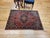 Vintage Sarouk Area Rug, Hand-Knotted Wool, Floral Medallion, 3x5, Red & Turquoise For Sale - Image 4 of 14