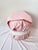 Modern Large Pink Leather Art Deco Pouf Ottoman Silver For Sale - Image 4 of 11