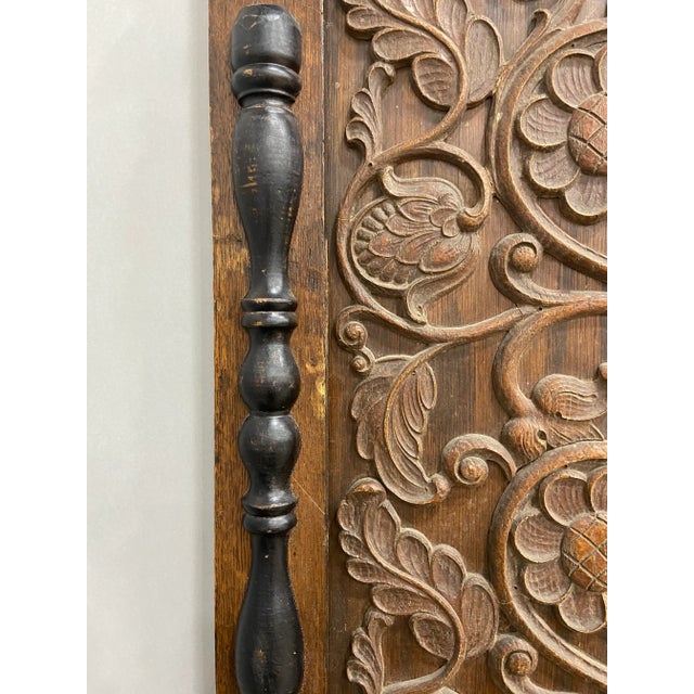 Early 20th Century Jacobean Style Oak Panel For Sale - Image 4 of 9