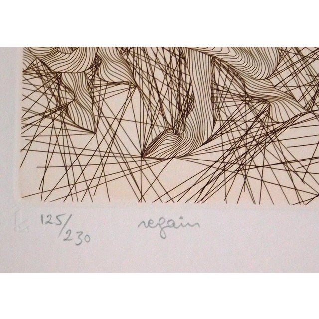 Guillaume Azoulay Regain 1984 Intaglio Art Limited Ed. Etching Horse For Sale - Image 4 of 4