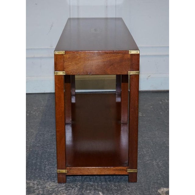 Vintage Military Campaign Console Table by London Kennedy for Harrods For Sale - Image 14 of 18