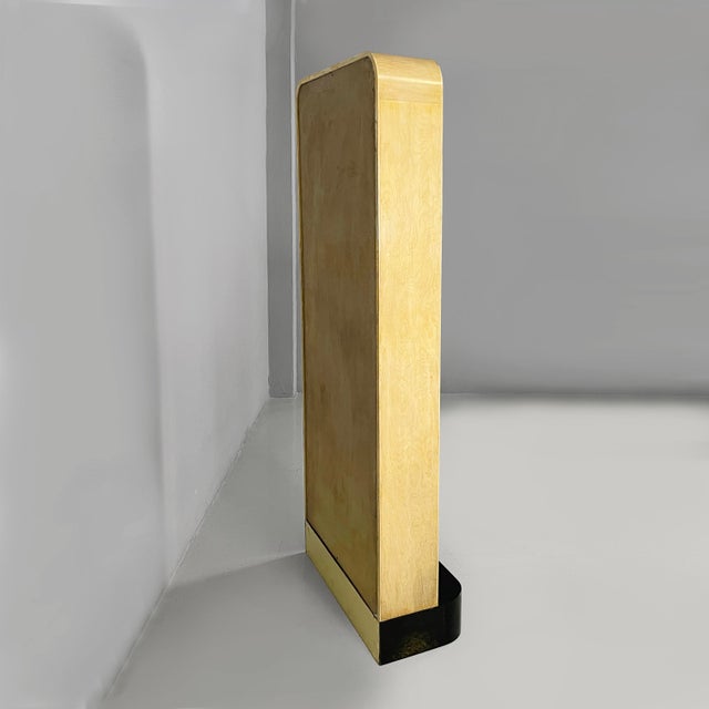 Art Deco Italian Full-Length Floor Mirror in Light and Black Wood, 1930s For Sale - Image 4 of 18