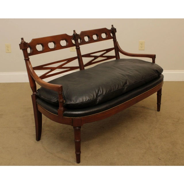 Vintage Regency Style Settee For Sale - Image 4 of 13