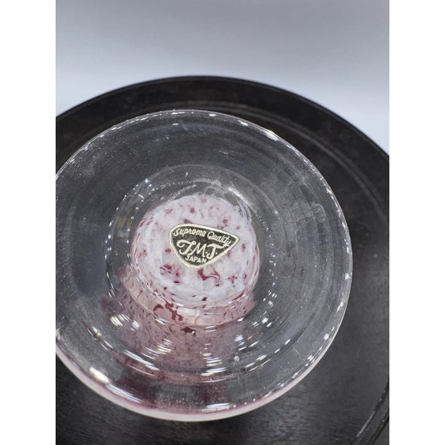 Mid-Century Modern Vintage MCM MURANO-style Hand-Blown Glass Ruffled Swirl Handkerchief Vase For Sale - Image 3 of 5
