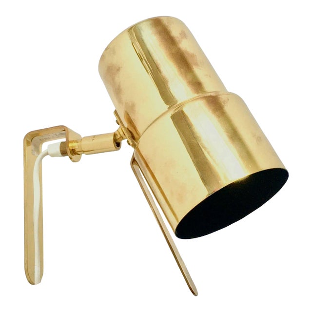 Scandinavian Brass Model V-324/2 Wall Light From Hans-Agne Jakobsson Ab Markaryd, Sweden, 1960s For Sale