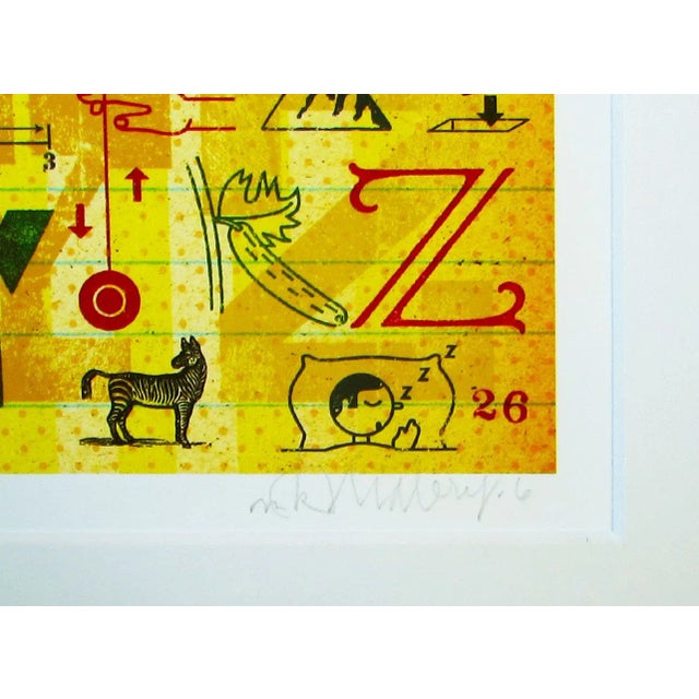 Contemporary Malery Alphabet Print For Sale - Image 3 of 3