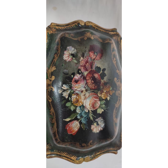 Wood Spanish Polychrome Wooden Box, 1940s For Sale - Image 7 of 11