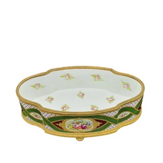 Napoleon III Gilded Porcelain Centerpiece For Sale