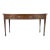 Elegant Circa 1810 Sheraton Mahogany Sideboard With Banded Inlay & Oval Brass Pulls For Sale