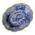 1990s Vintage English Coastal Boho Chic Mottahedeh Torquay Scalloped Rim Serving Bowl. For Sale