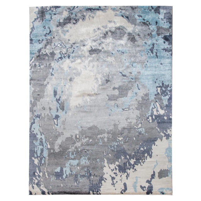 21st Century Contemporary Modern Wool Rug For Sale