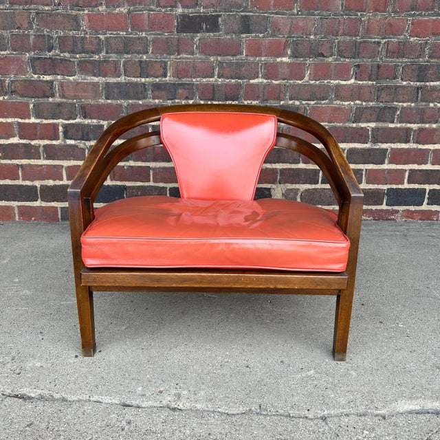 Really an amazing design. The chair has a Harvey Probber Edward Wormley sense of design and quality but we are unable to...