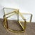 Mid-Century Modern Mid Century Modern Gold Fan Coffee Nesting Table - Three Tier For Sale - Image 3 of 10