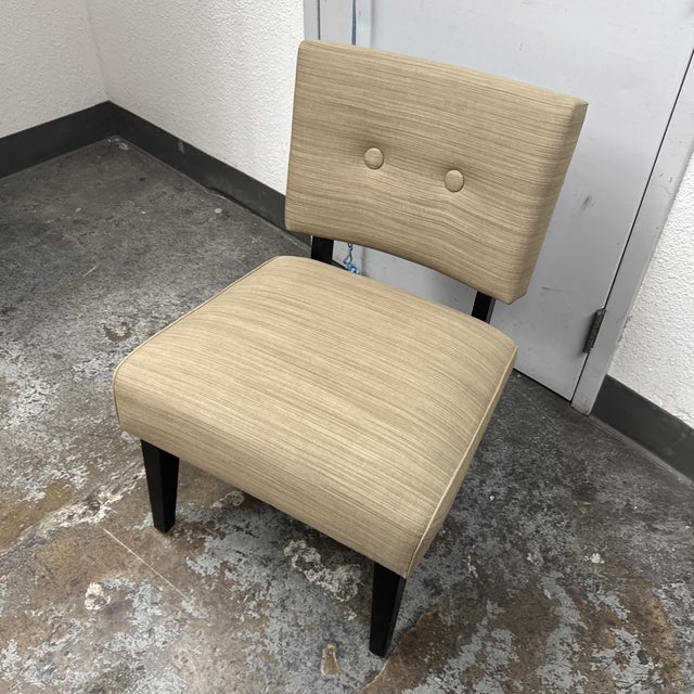Crate & Barrel Mid-Century Modern Style Slipper Chair For Sale - Image 9 of 12