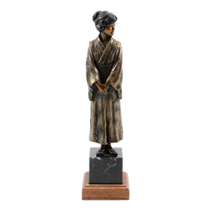 1980s George Lundeen "Kimoko" Bronze Sculpture #16/50