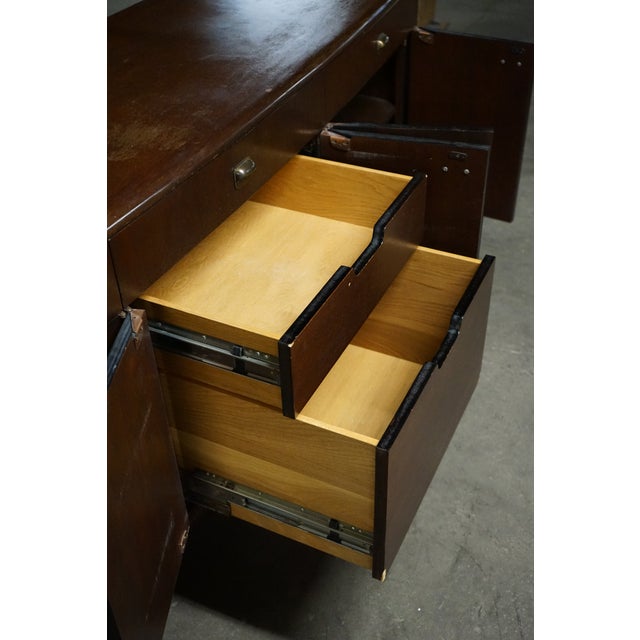 1960s Lovely Curved Mid-Century Buffet Attributed to Dunbar and Edward Wormley For Sale - Image 12 of 16