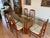 Brown 1960s Mid-Century Modern 'Benny Linden' Dining Room Table With Six Chairs For Sale - Image 8 of 10