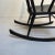 Mid-Century Modern Edmond Spence Style Black Rocking Chair For Sale - Image 9 of 12