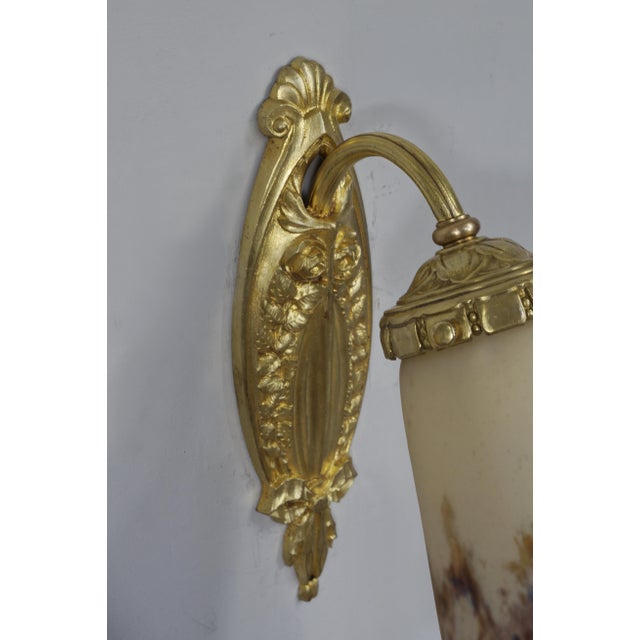 1920s French Art Deco Wall Sconces by Muller Freres & Cherrier Et Besnus 1920s France - A Pair For Sale - Image 5 of 10