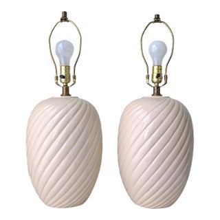 Vintage Large Ceramic Lamps by Westcal - a Pair For Sale