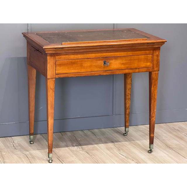 Wood Louis XVI French Fruitwood Architect’s Table For Sale - Image 7 of 17