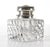 Silver Antique Simons Brothers Crystal and Sterling Silver Inkwel For Sale - Image 8 of 8