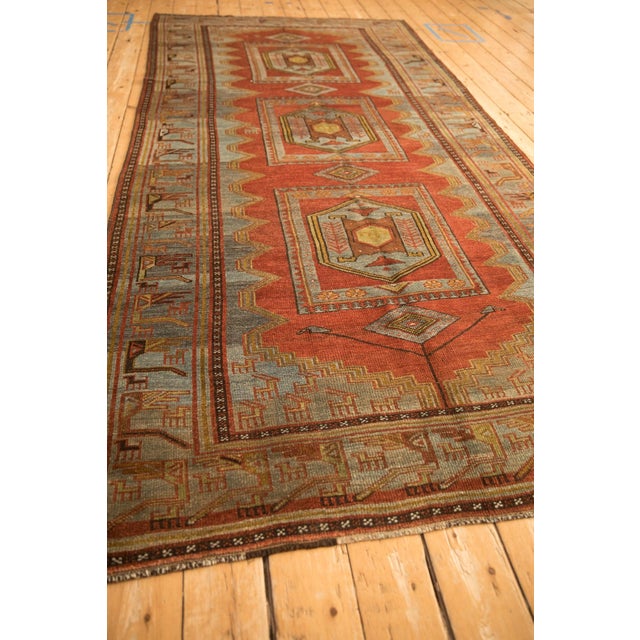 Brick Red Vintage Distressed Northwest Persian Rug Runner - 5'3" x 10'7" For Sale - Image 8 of 11