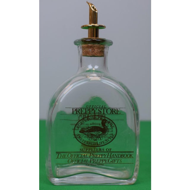Official Preppy Store C1981 Box Set X Two Old Fashioned Glasses & Decanter W/ Spout & Cork Plug (Nib) For Sale In New York - Image 6 of 8