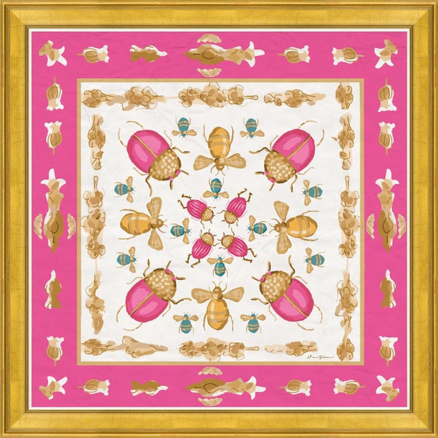 Rive Gauche in Pink By Dana Gibson, Framed Art Print For Sale