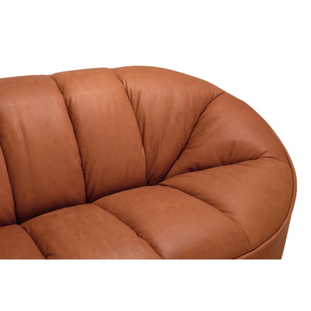 Not Yet Made - Made To Order NOIR Amadeus Sofa, Roman Red Leather For Sale - Image 5 of 8