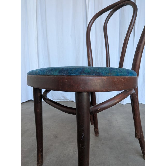 Vintage Bentwood Dining Chair with Upholstered Seat, 1970s For Sale - Image 6 of 14