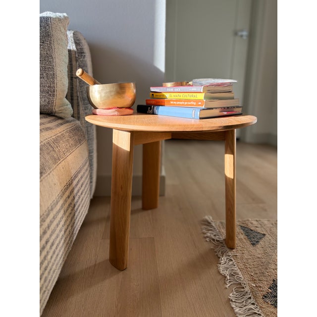 Alle Coffee Table Medium by Staffan Holm — Solid Natural Oak, Circular, Modern Scandinavian Design For Sale In Phoenix - Image 6 of 9