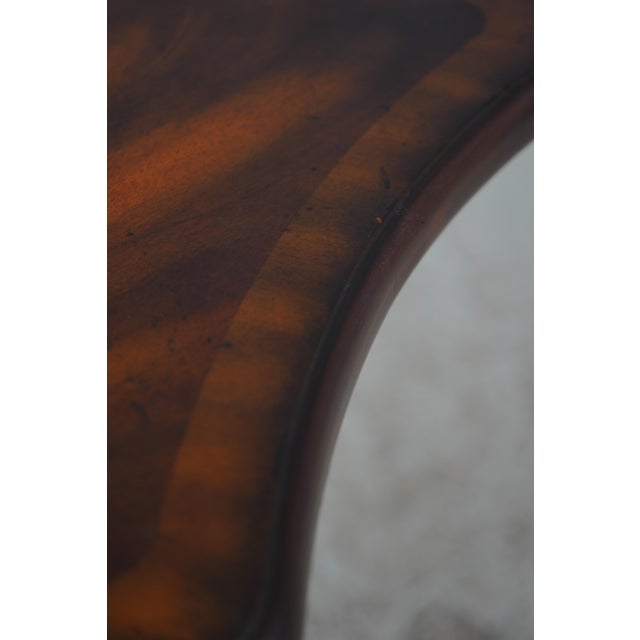 Maitland Smith Baroque Style Mahogany Pedestal Table For Sale - Image 10 of 12
