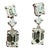 1.72 Ct Emerald Cut Diamond Earrings - 2 Pieces For Sale