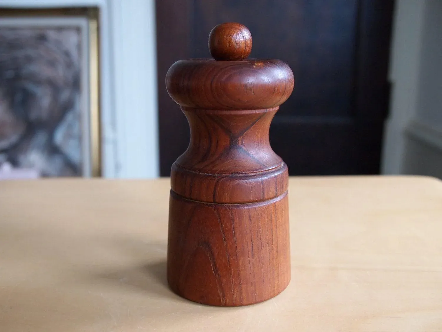Vintage Dansk Danish Teak Pepper Mill Peppermill | Chairish