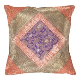 Pasargad DC Sari Silk Square Pillow Case For Sale