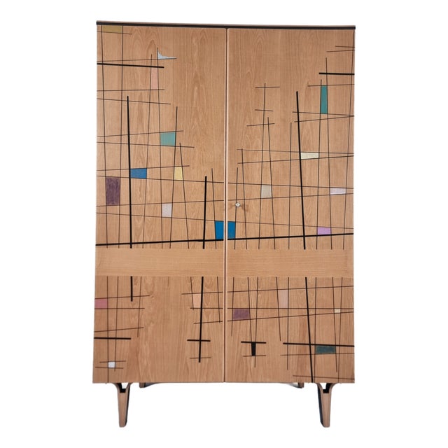 Vintage Wardrobe by Francisek Mezulanik, 1960s For Sale