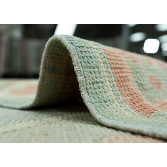 Turkish Oushak Rug 4'7" x 16'9" #20101 For Sale In Houston - Image 6 of 8