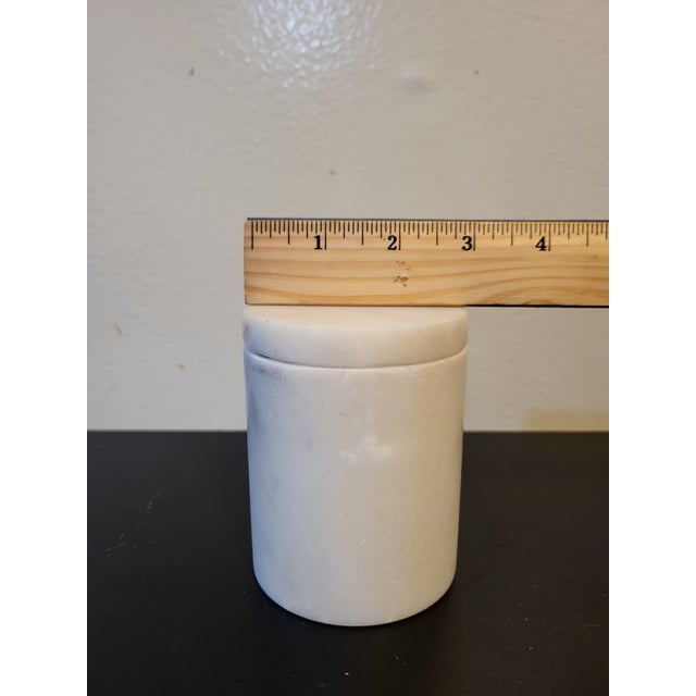 2000 - 2009 Williams Sonoma Marble Salt Cellar For Sale - Image 5 of 9