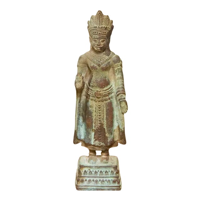 Antique Bronze Deity Figure For Sale