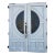 1950s Spanish Revival Style Single Pedestrian Gate With Spanish Shield For Sale