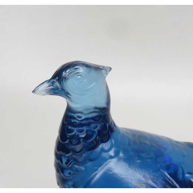 Art Deco Table Lamp in Blue Glass from Verlys France, 1920s For Sale - Image 15 of 18