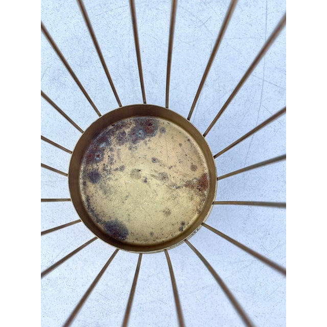 Mid 20th Century Brass Wire Umbrella Stand After Mathieu Mategot For Sale - Image 4 of 9