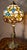 1960s Gilded Bronze Lamp with Leaded Stained Glass Lampshade, 1960 For Sale - Image 5 of 5