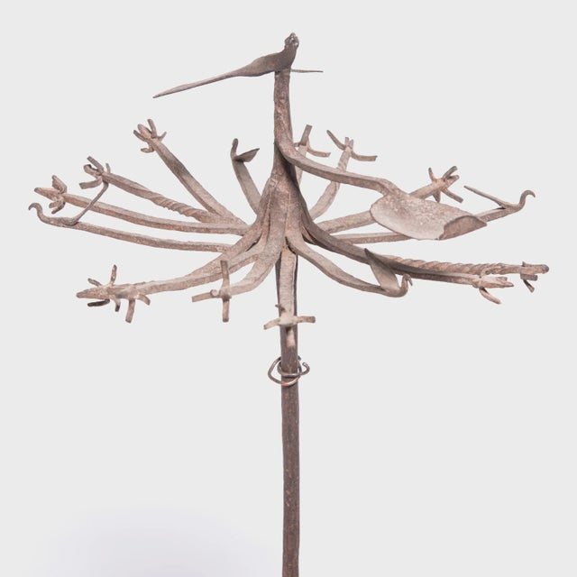 Tribal Antique Yoruba Osanyin Healing Staff For Sale - Image 3 of 7