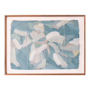 Late 20th Century Carol Cohen Hamoy Abstract Gouache Painting, Handmade Paper